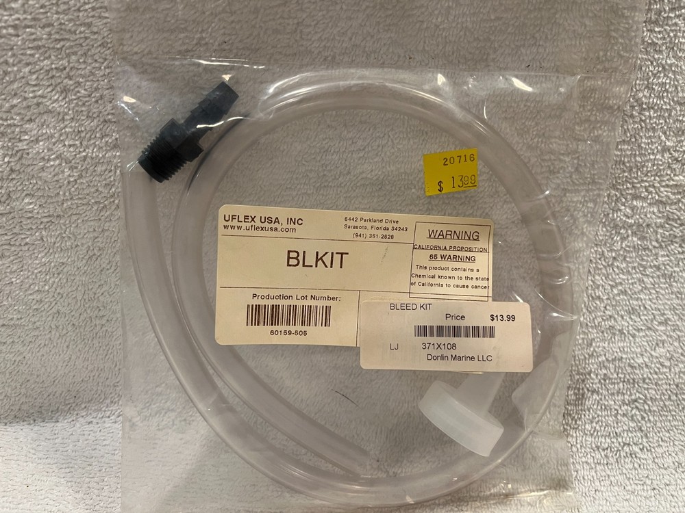 Uflex Bleed Kit For Up Series Pumps BLKIT
