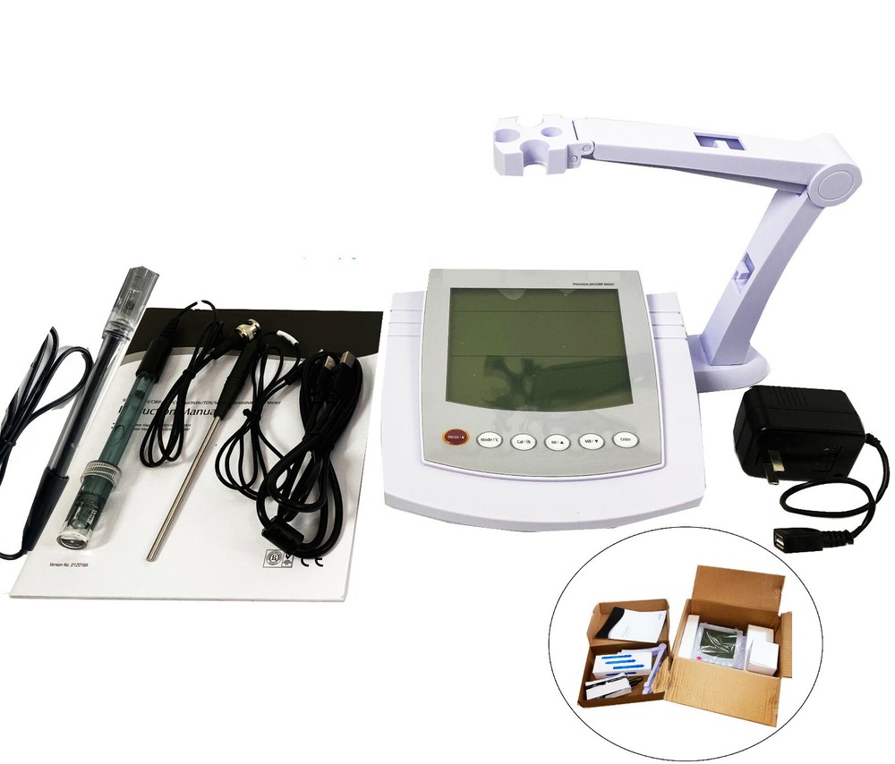 Lab Benchtop pH Conductivity TDS Temperature Meter USB Interface 20.000pH