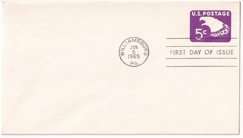STAMP US SCOTT U550 "Eagle" 5 CENT 1965 #6 ENVELOPE FDC - A