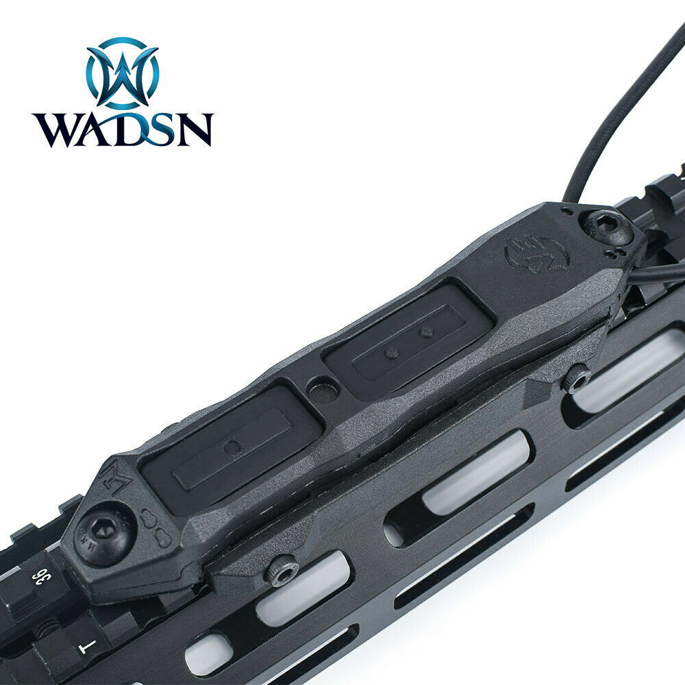 Tactical Flashlight Pressure Switch Mount 3.5mm Plug Dual Button Remote Light SW