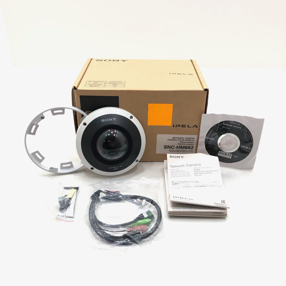 Sony SNC-HM662 IPELA 360 Hemispheric Panomorph Network Security Camera 5MP