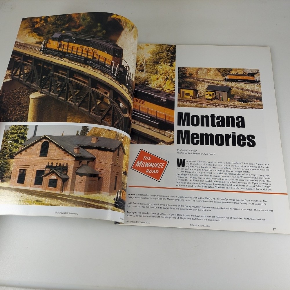 N Scale Railroading Nov Dec 2000 Northgate Engine Facility, Milwaukee Road
