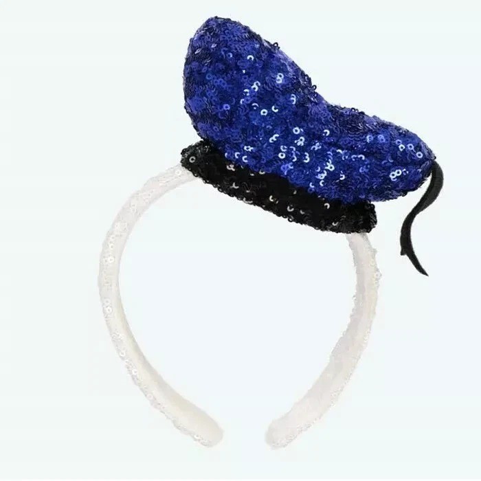 Japan Tokyo Disney Resort Store Ears Headband Hat Sequins Donald Duck Park