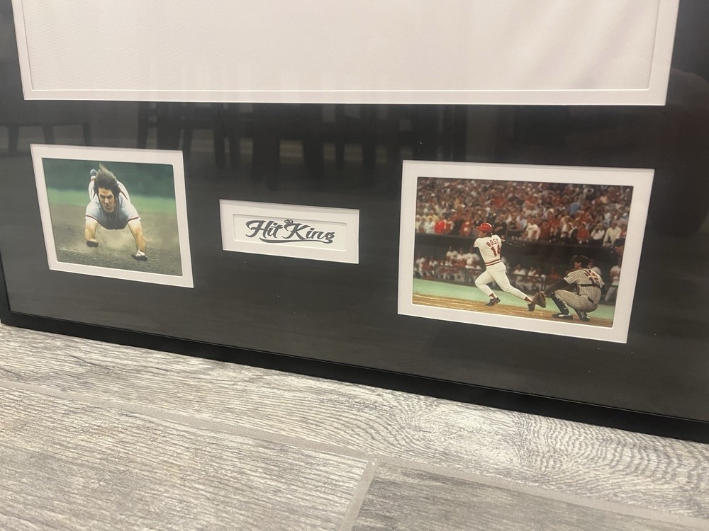 Pete Rose Framed Autographed Cincinnati Reds Jersey
