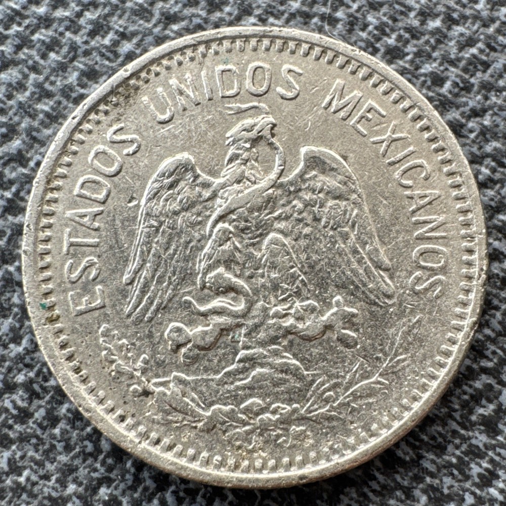1910 M Mexico 5 Centavos Coin - Nickel - Eagle Devouring Serpent