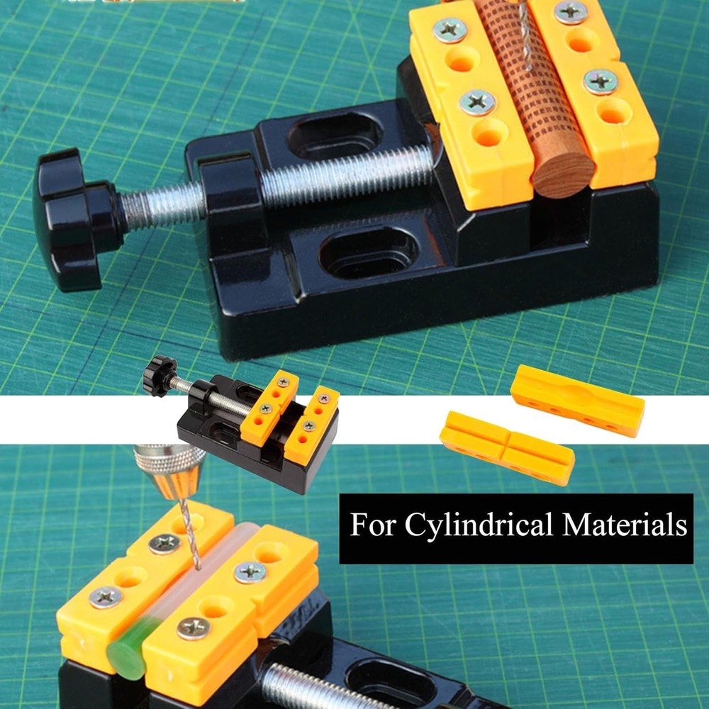 8 Hole Mini Multi-Function Flat Vise Clamp Bed Aluminum Alloy Bench Press Vice