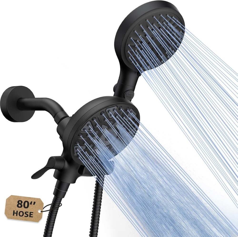 Handheld Shower Head bo, Enjoy 6-Setting Rain Showerhead