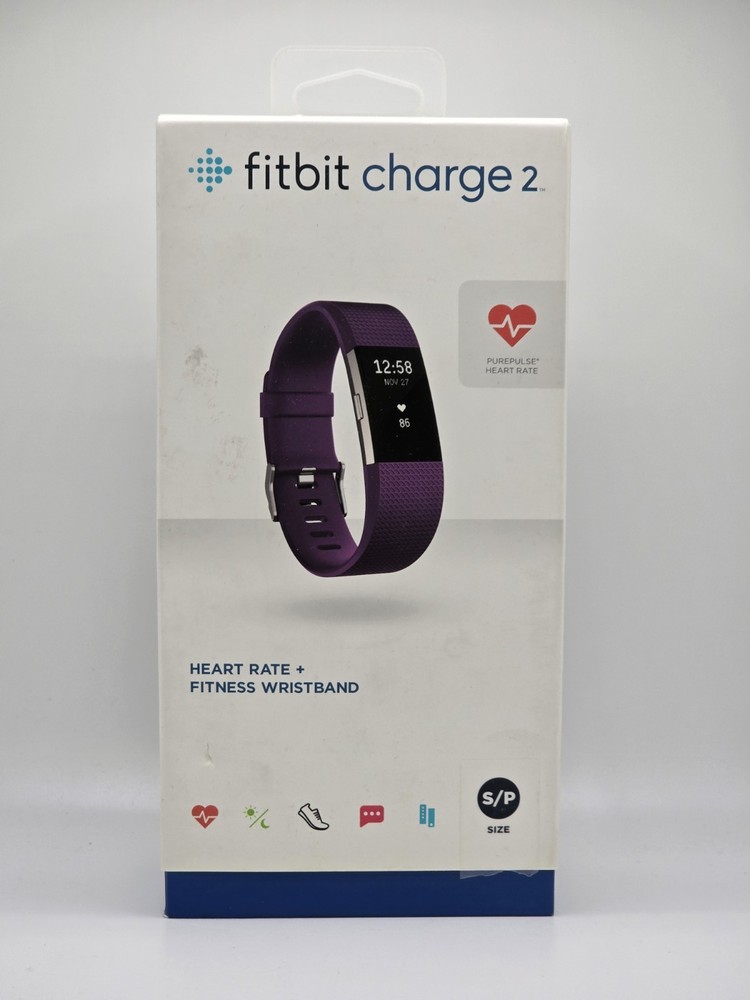 Fitbit Charge 2 Activity Tracker Plum Size S - FB407SPMS