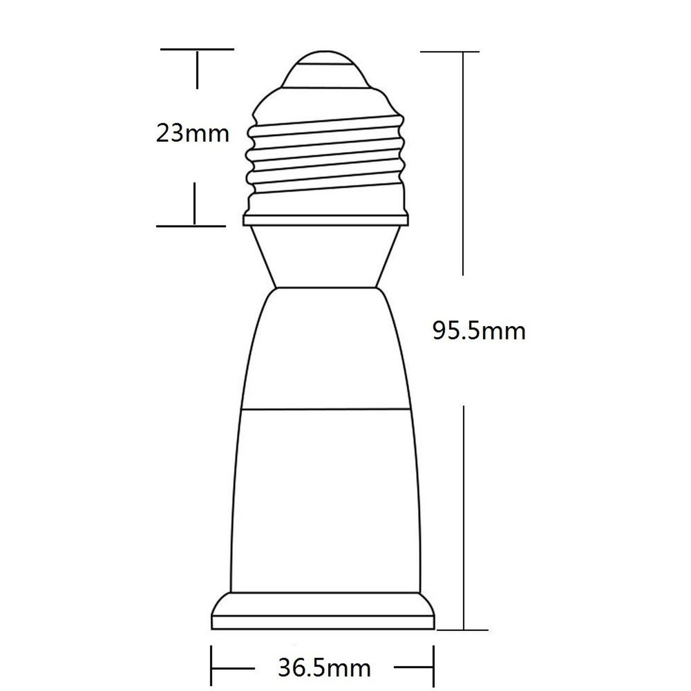 YI Lighting E26 to E26 Socket Extender, Medium Base, White, 75W Max, 36.5mm x...
