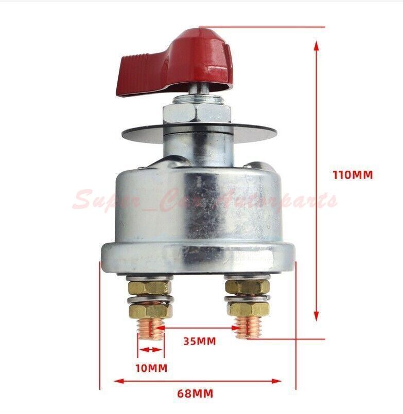 300A 12V High Current Master Battery Disconnect Switch Heavy Duty Power Cut Off