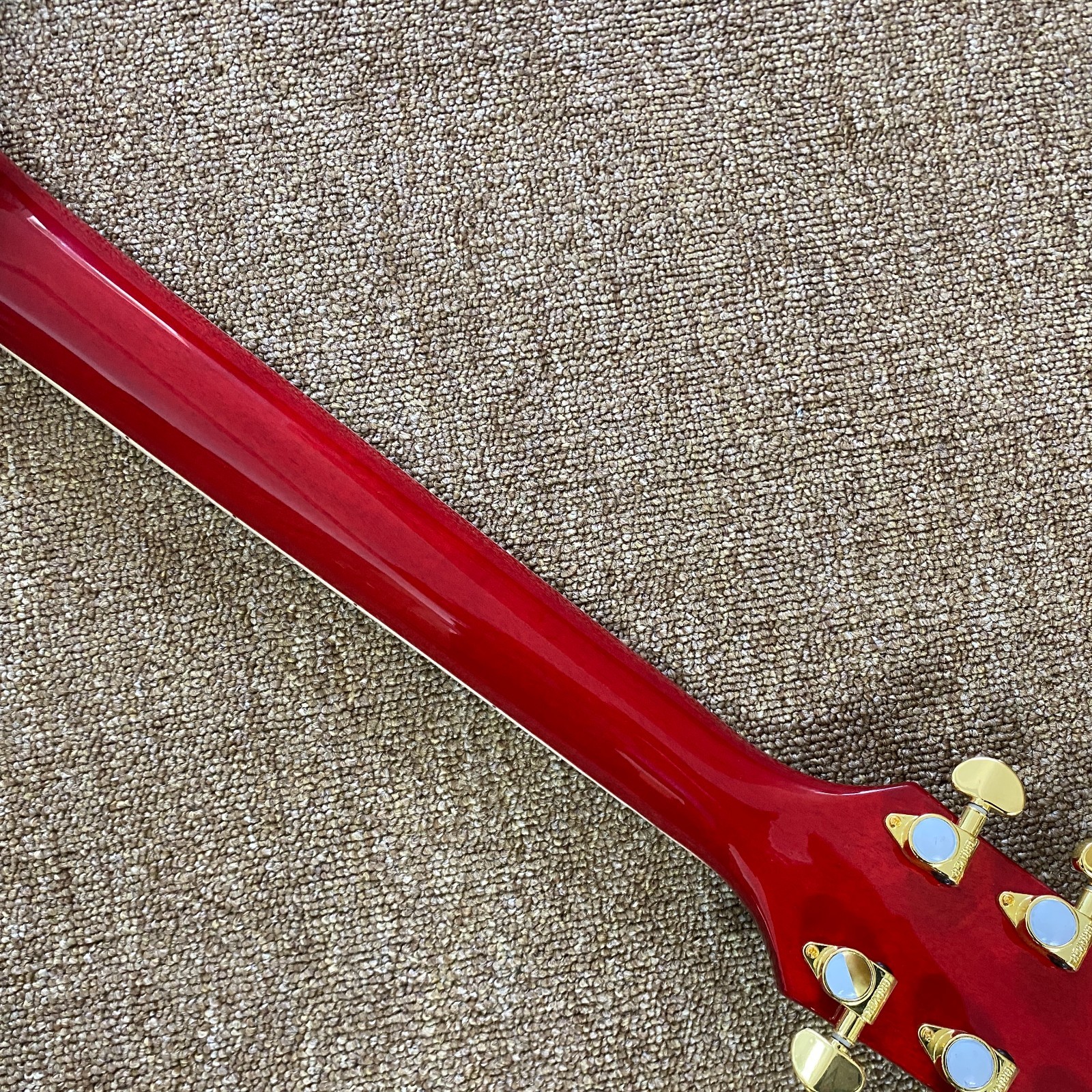 Ship from US LP Electric Guitar Mahogany Body Flame Maple Top only one