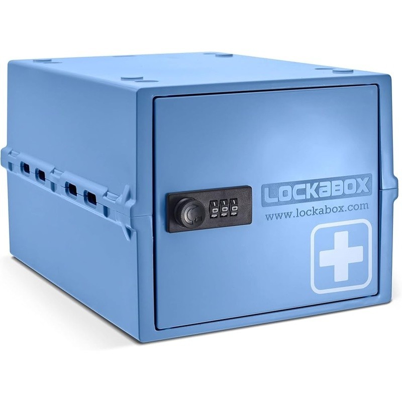 12"x8"x6.6"Premium Medicine Lock Storage Box Medium Medication Lock Box w/Code