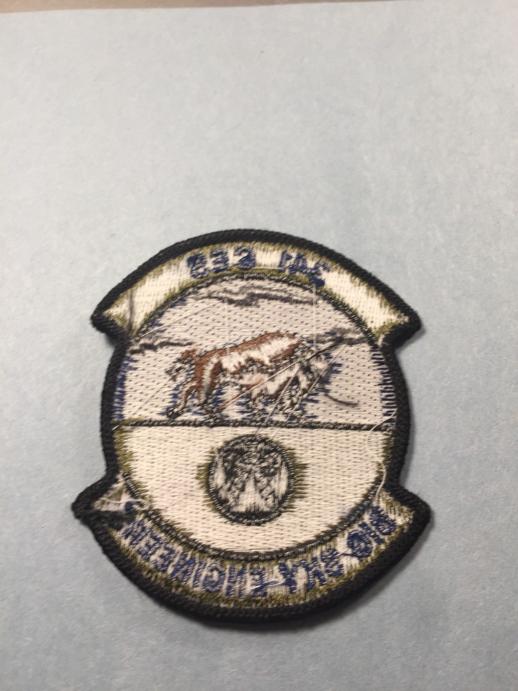 USAF 341 CES Big Sky Engineers Subdued sew-on Patch