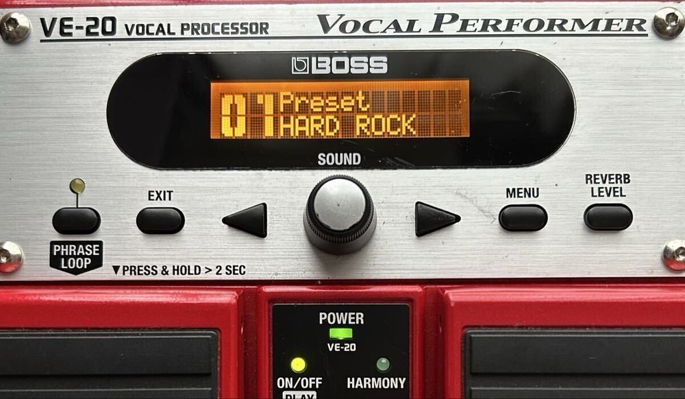 BOSS VE-20 Vocal Effects Processor Pedal Used Tested