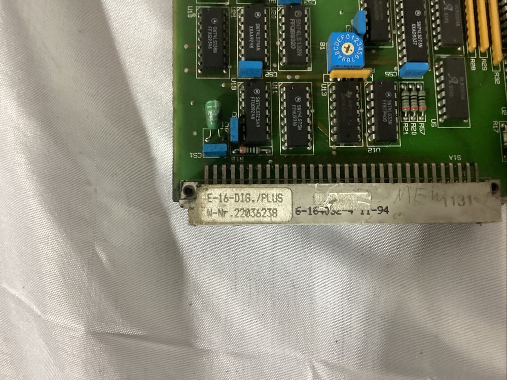 E-16-DIG./PLUS Engel Injection Press Card