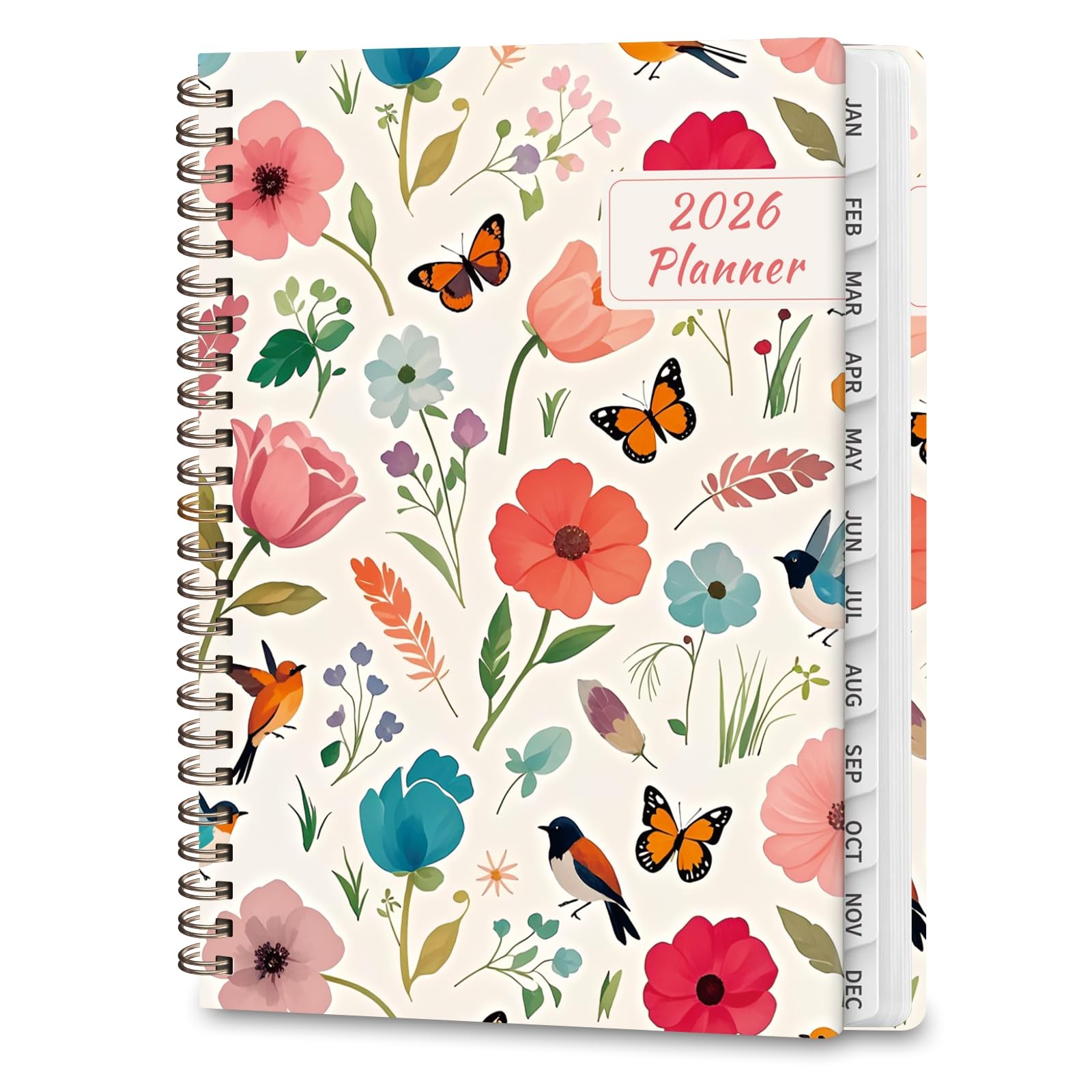 2026 Planner, Weekly and Monthly Calendar Planner Agenda, Jan 2026 - Dec 2026,