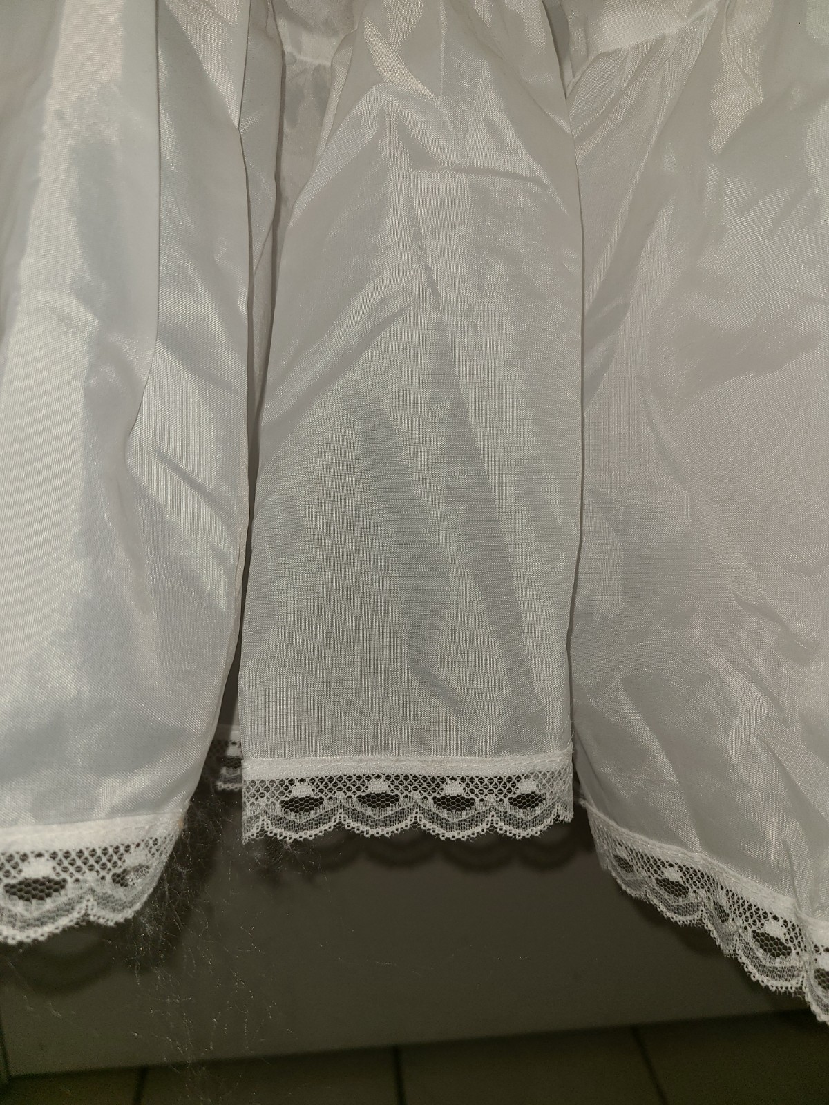 NWT David’s Bridal Fit and Flare Slip SZ 6 White 550 Style Zipper 100% Nylon