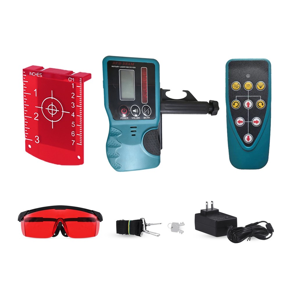 Red Beam Laser Level 360° Rotary Self-Leveling Horizontal & Vertical 500M