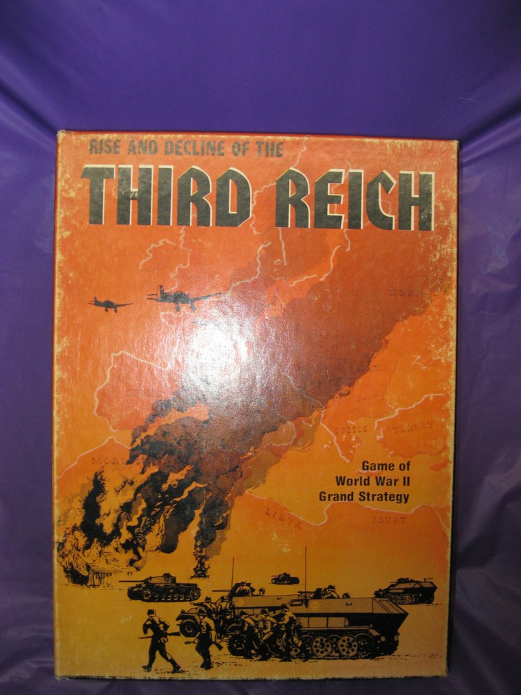 Avalon Hill Rise & Decline Third Reich 2nd Ed 1976 Good Condition