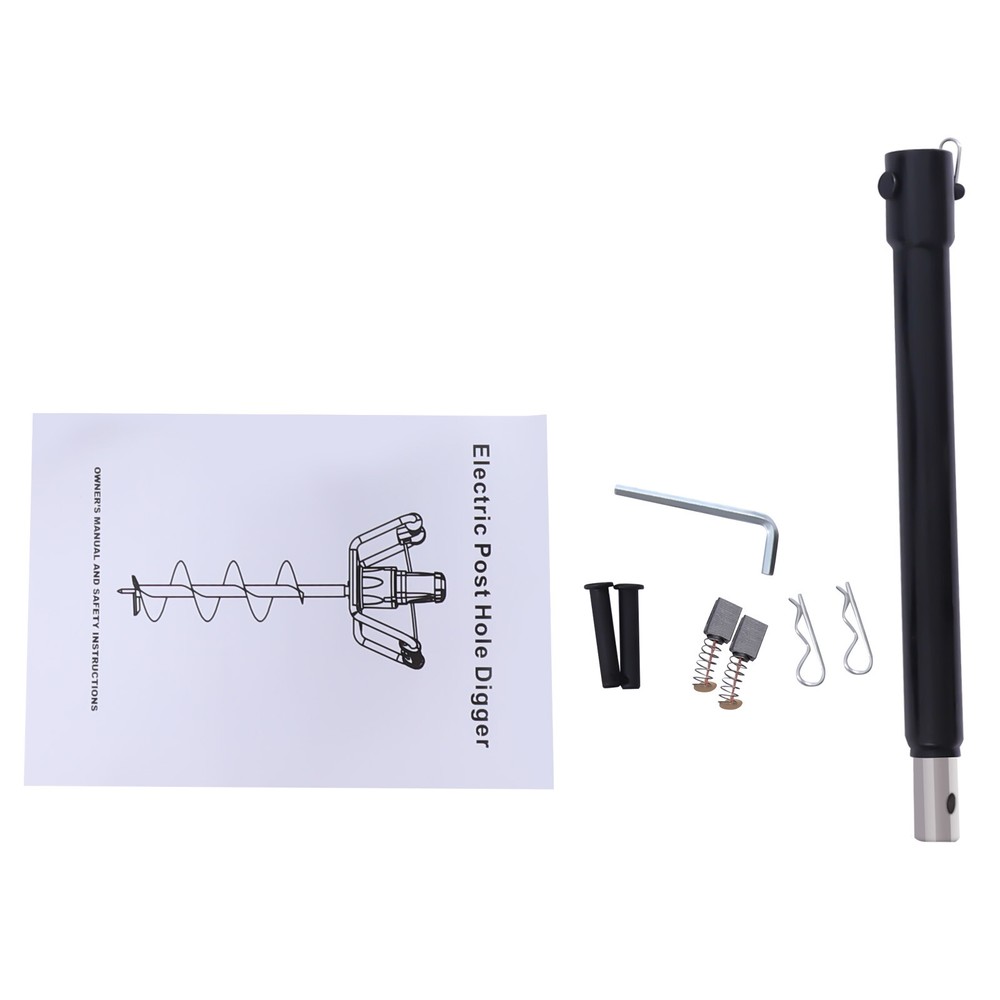 Garden Electric Hole Digger Machine Adjustable Auger Drill Machine +4 Inch Bit