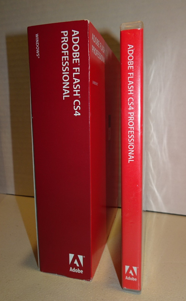 ADOBE FLASH CS4 PROFESSIONAL, Adobe Creative Suite 4, WINDOWS, Orig Pkg Serial #