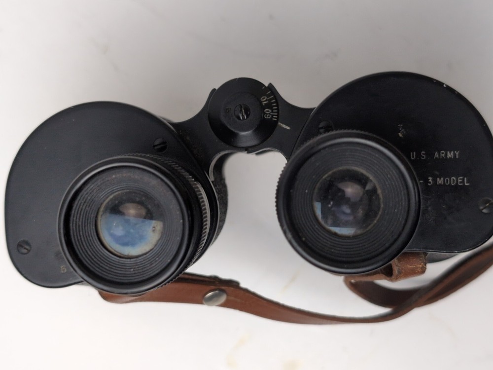 Vintage WWII (?) US ARMY M-3 Binoculars 6x30