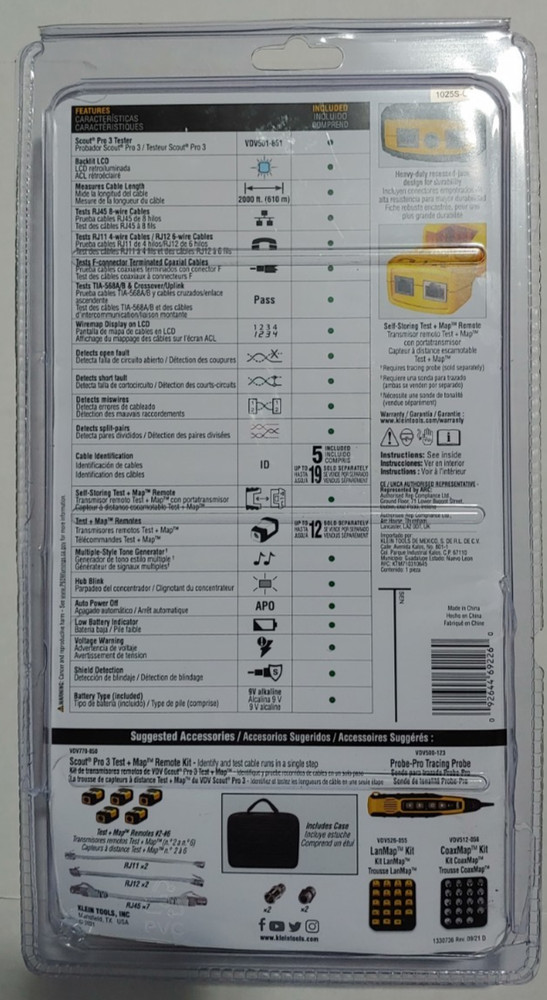 Klein Tools VDV501-851 Scout Pro 3 Tester Starter Kit