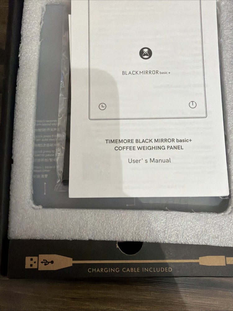 Timemore Black Mirror Basic + Coffee Espresso Weighing Platform Scale NEW Tes006