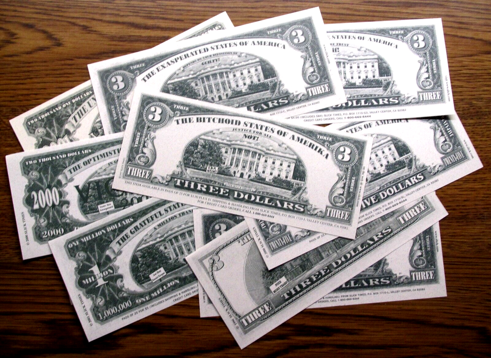 Political Satire Notes - 10 Different Notes - Mostly Clinton/Bush Era - Lot B