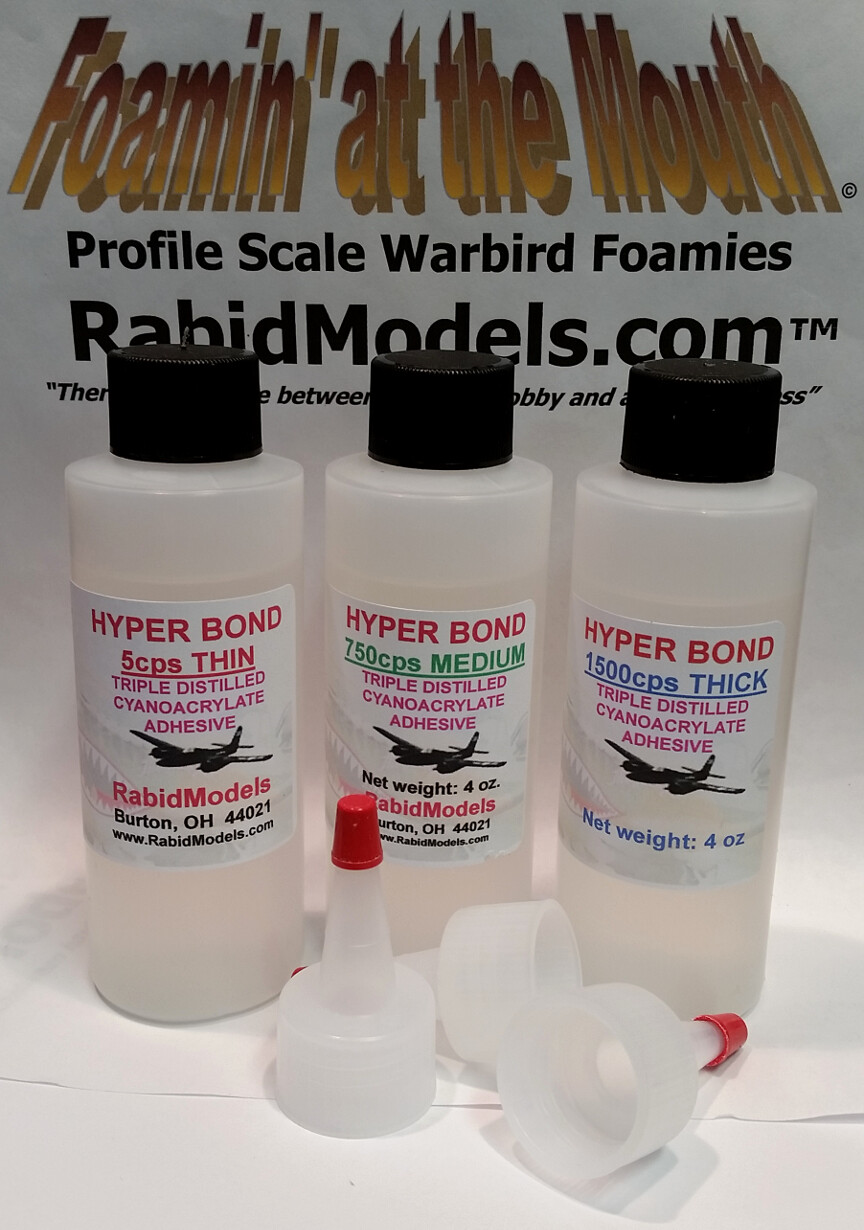 HYPERBOND CA Super Glue Pick: Thin/Med/Thick/X-thick/Gel Cyanoacrylate adhesive