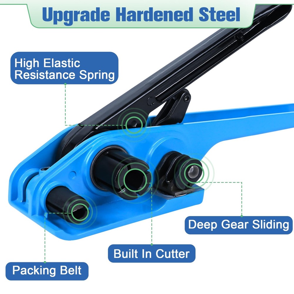 Banding Packaging 1772 FT (Length only), Strapping Kit (Blue)