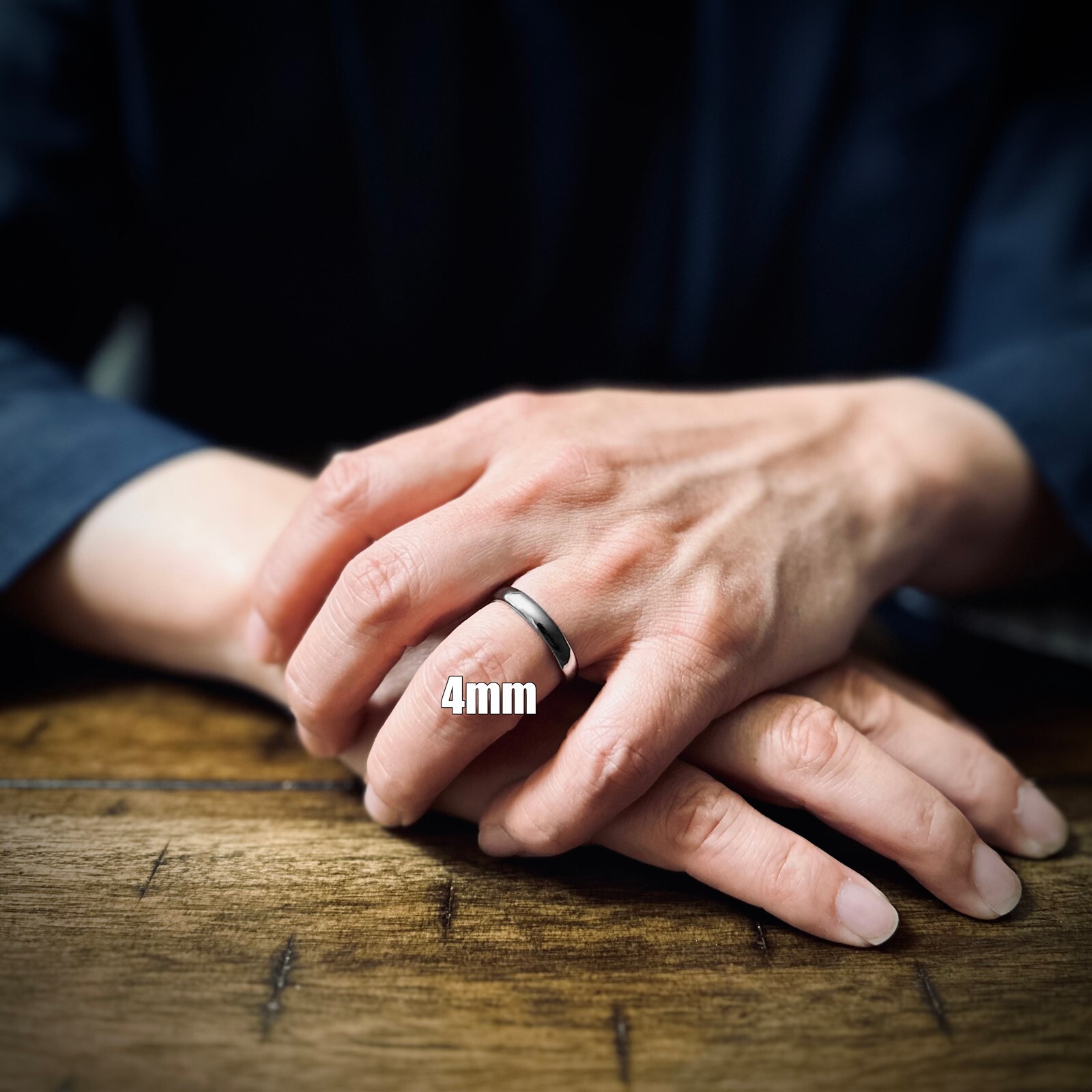 Tungsten Carbide Silver Polished Plain Wedding Band Ring 2mm 3mm 4mm 6mm 8mm