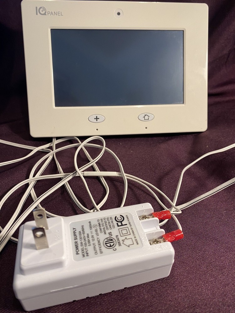 Qolsys IQ Panel-VRZ White Bluetooth 7" Touchscreen Image Sensor Control Panel