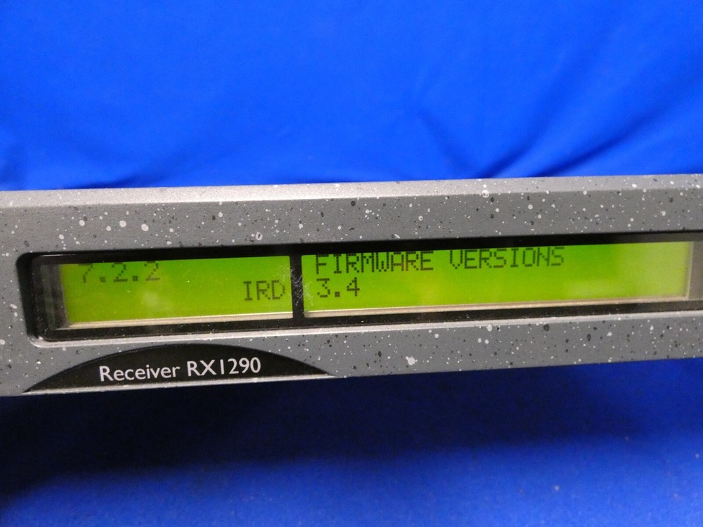 Tandberg RX1290 Series 8 Multi-Format SD/HD Receiver Decoder Software Ver 3.0.0