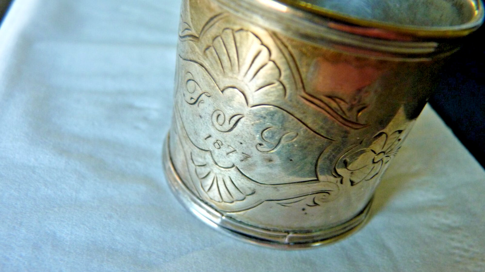 Antique Silver Napkin Ring Dated 1877