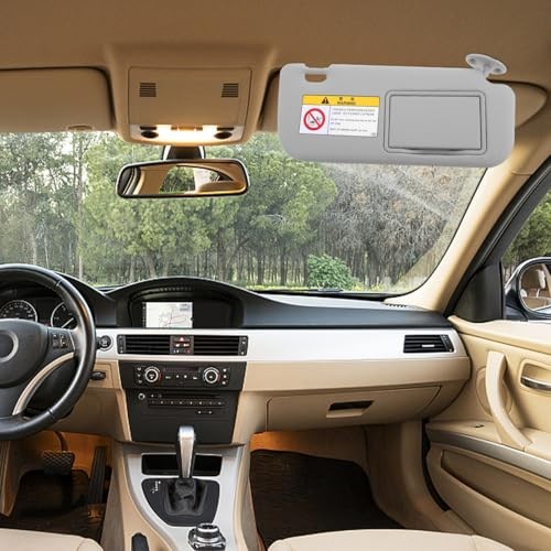 Sun Visor Right Side Visor Replacement Sun Block for Car Right Passenger Grey