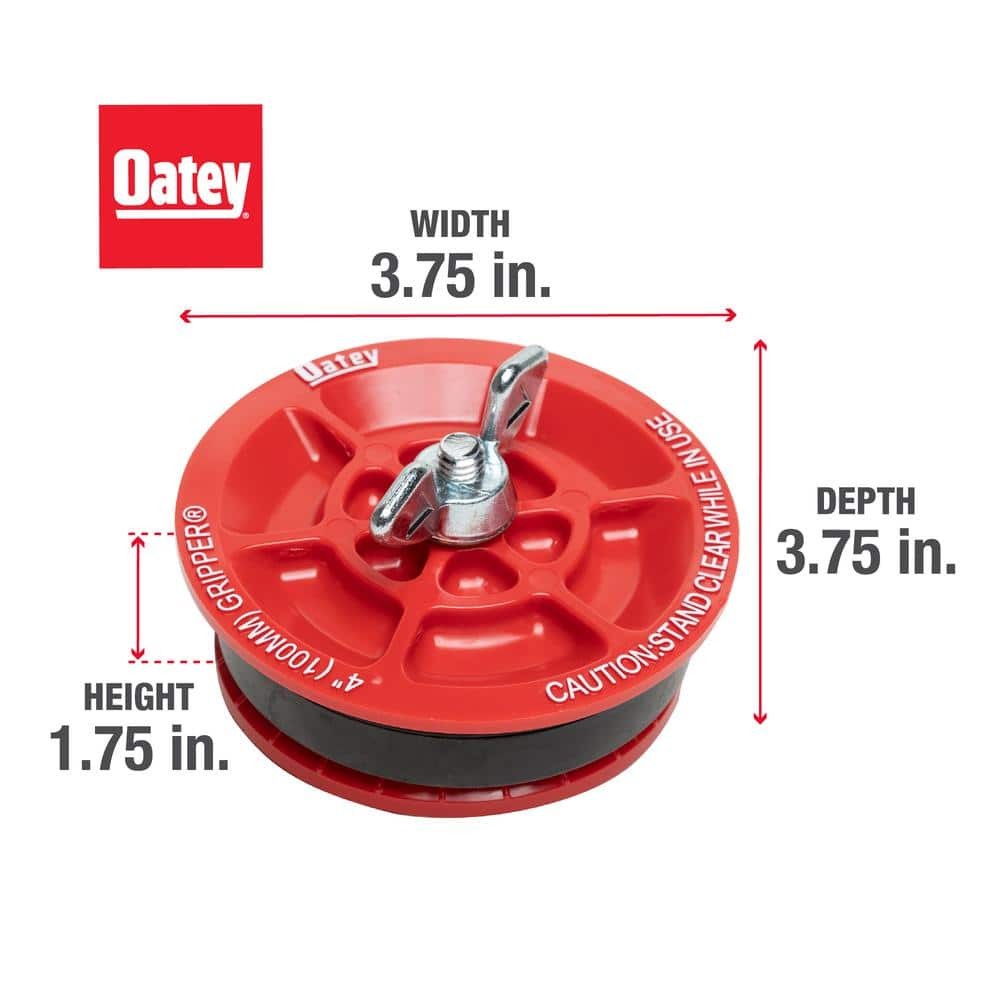 Gripper 4 In. Plastic Mechanical Test Pipe Plug