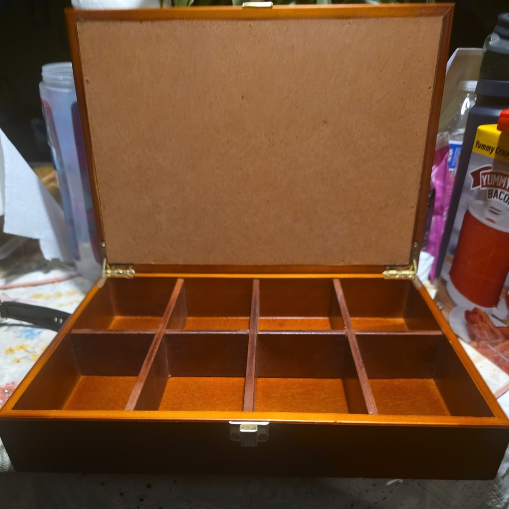 Baseball Card Collection Wooden Storage Box