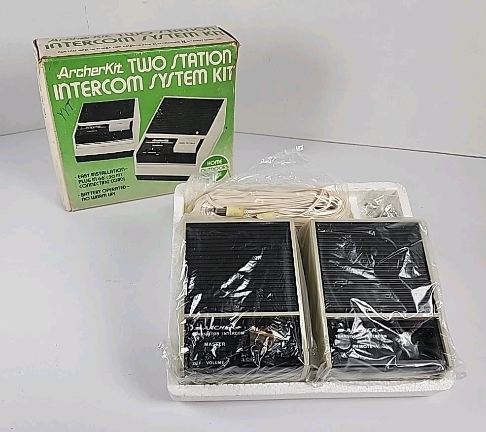 Vintage Archer Two Station Intercom System 43-222A New-Open Box