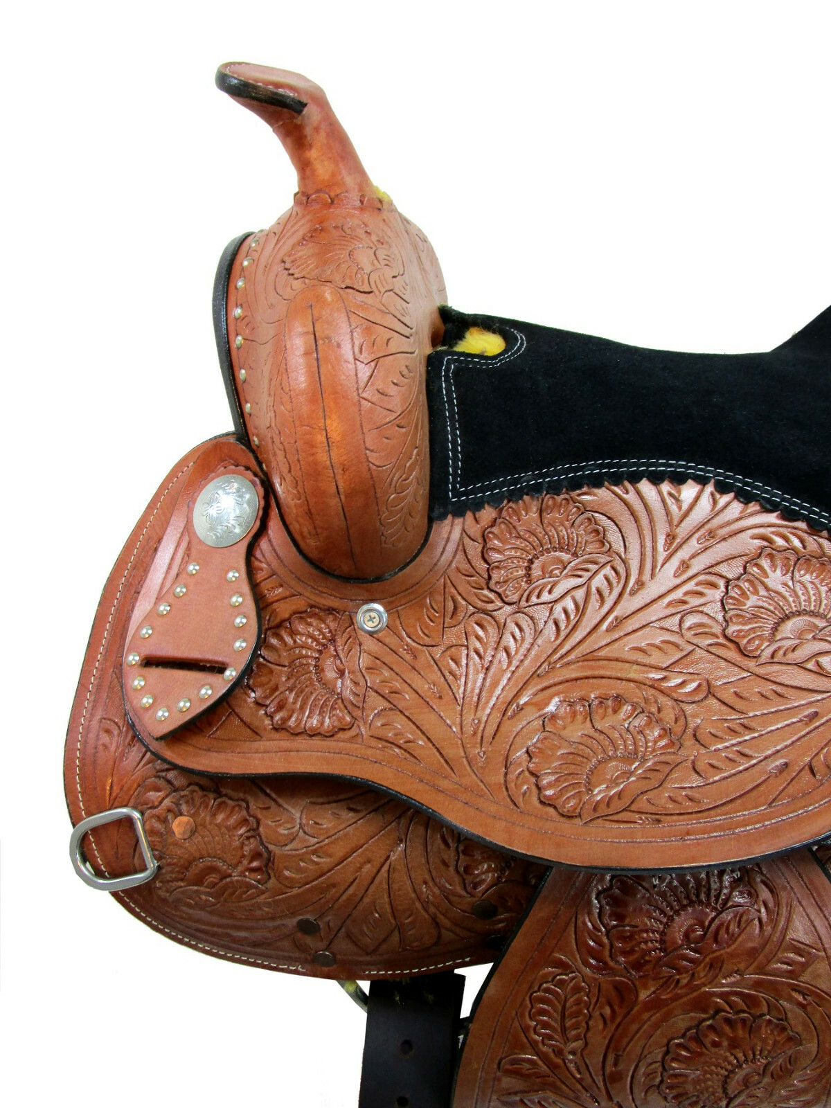 USED WESTERN SADDLE 15 16 17 18 BARREL RACING PLEASURE TRAIL HORSE LEATHER TACK