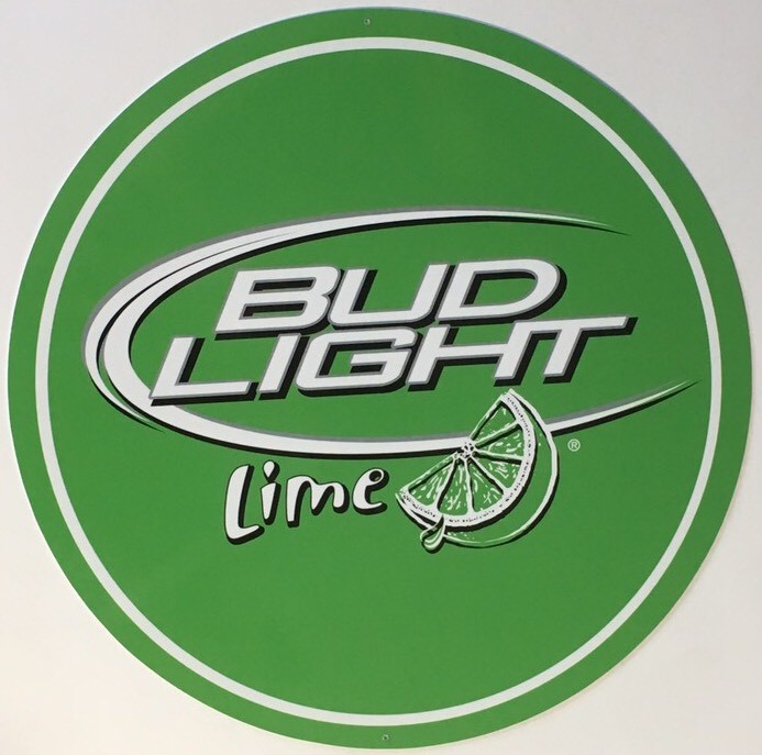Bud Light Lime 14" Round Metal Sign