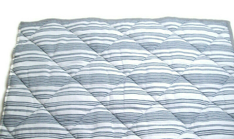 Tagless Yarn Dyed Stripe Quilted Fabric Patch Sample Mat