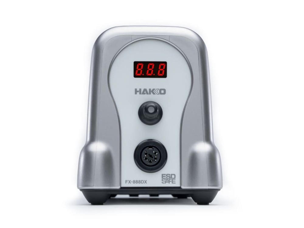 Hakko FX888DX-010SV - Digital Soldering Station with Rotary Encoder (Silver
