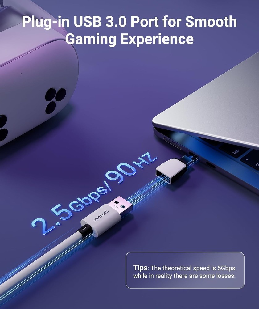 Durable 16FT Link Cable for Oculus/Meta Quest with Fast Charging & Data Transfer