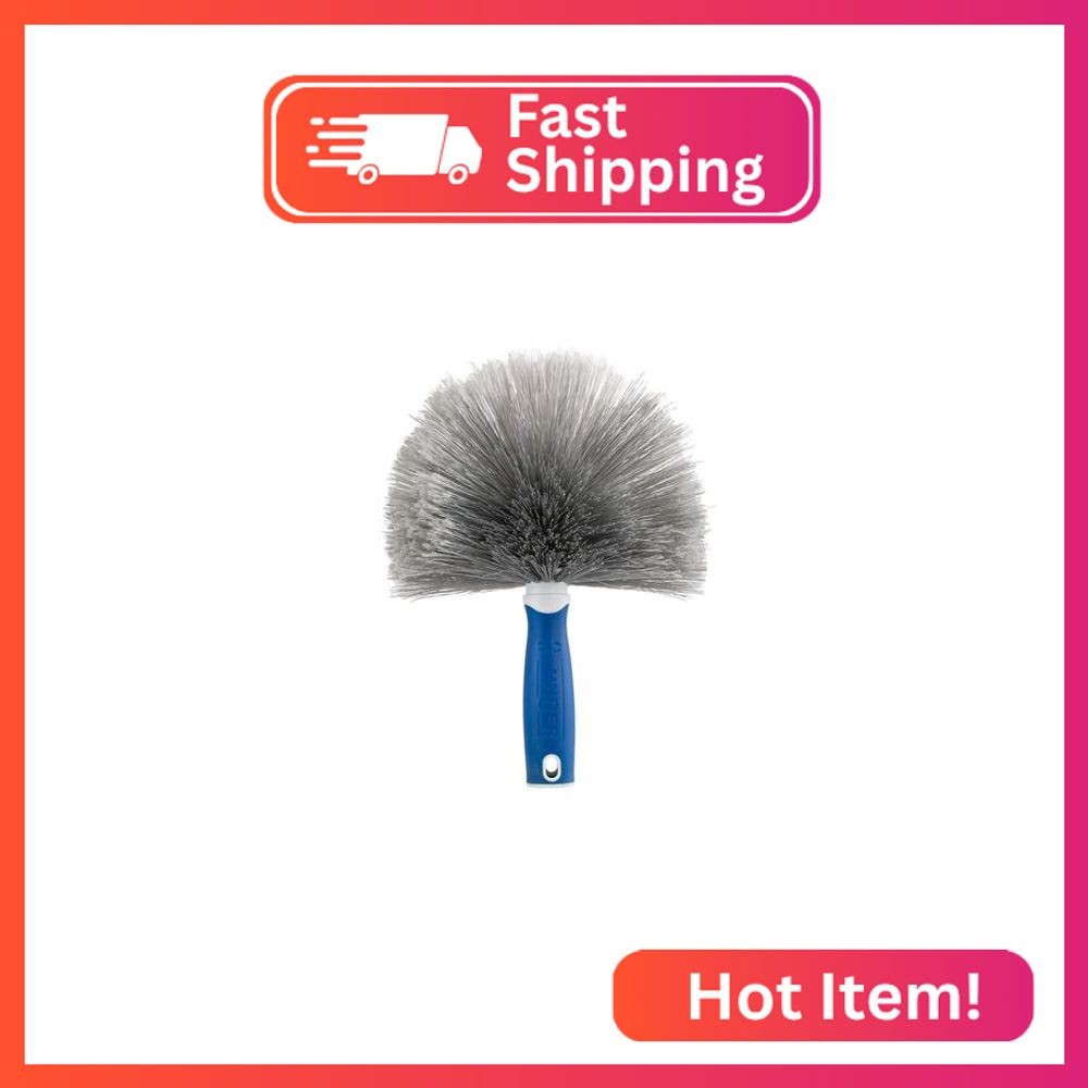 Unger Cobweb & Corner Duster – Dusters for Cleaning, Compatible with Telescopic