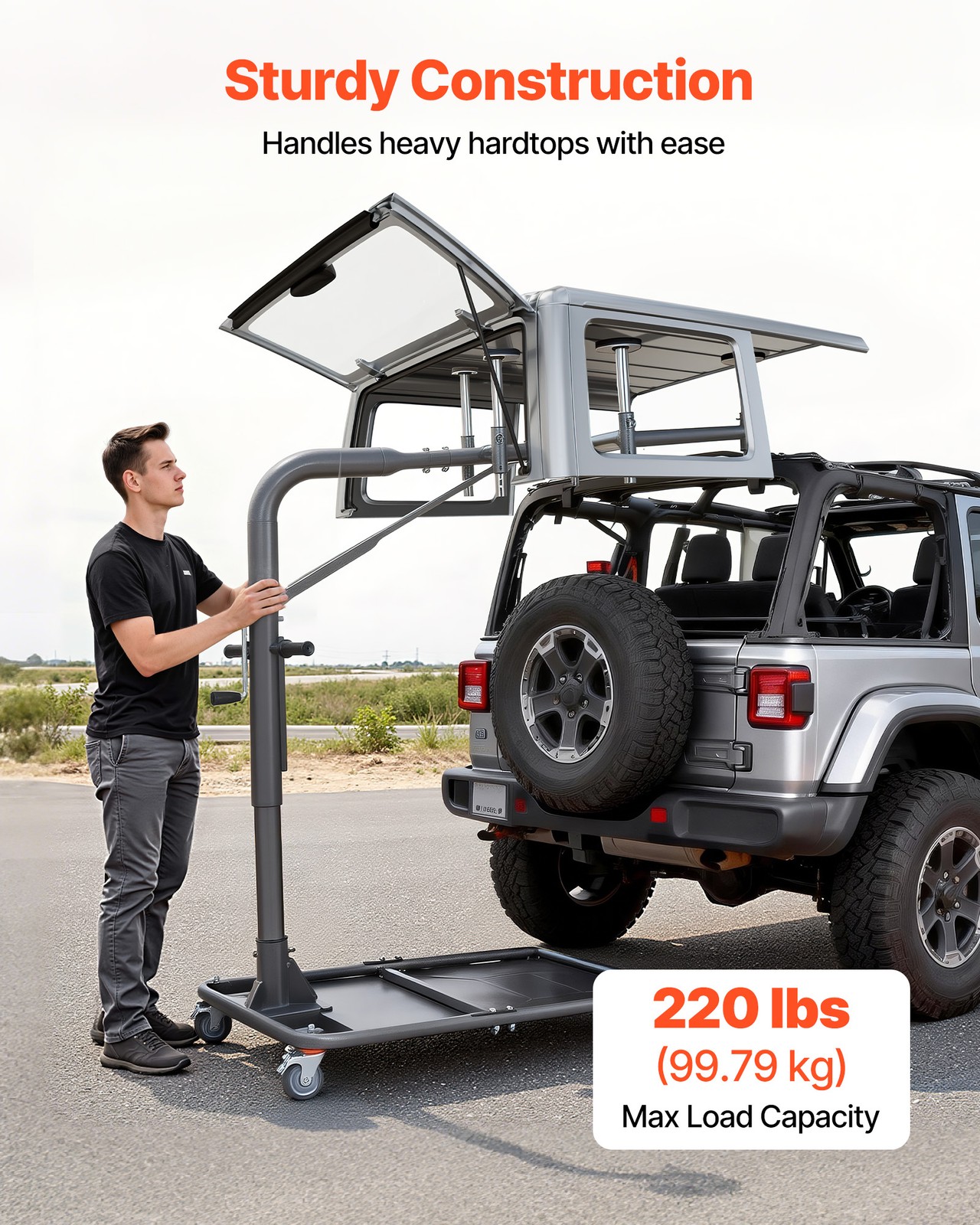 VEVOR Hard Top Removal Lift Hardtop Removal System for Jeep Wranglers YJ TJ JK