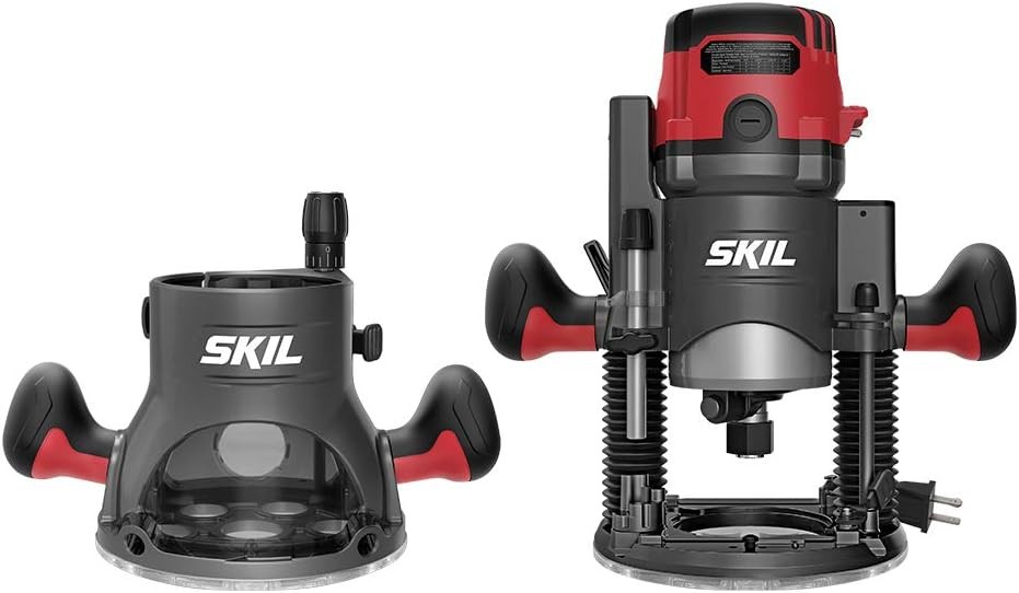 14 Amp Plunge and Fixed Base Router Combo Kit with Variable Speed