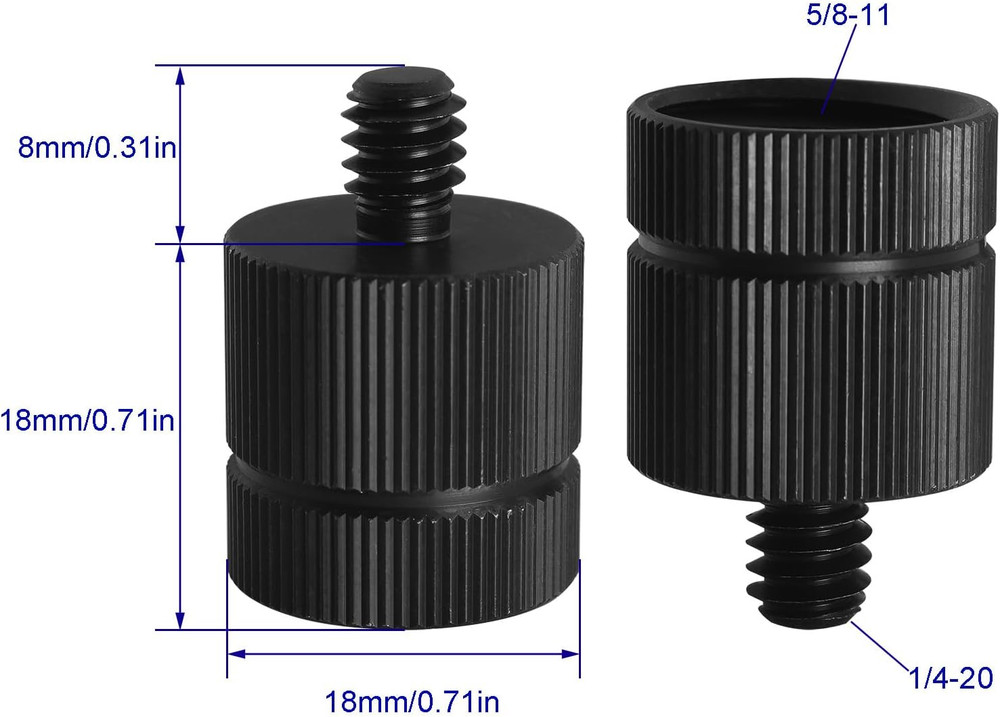 2PCS Tripod Adapter Laser Level Tripod Conversion Thread Adapter 5/8-11 Female t