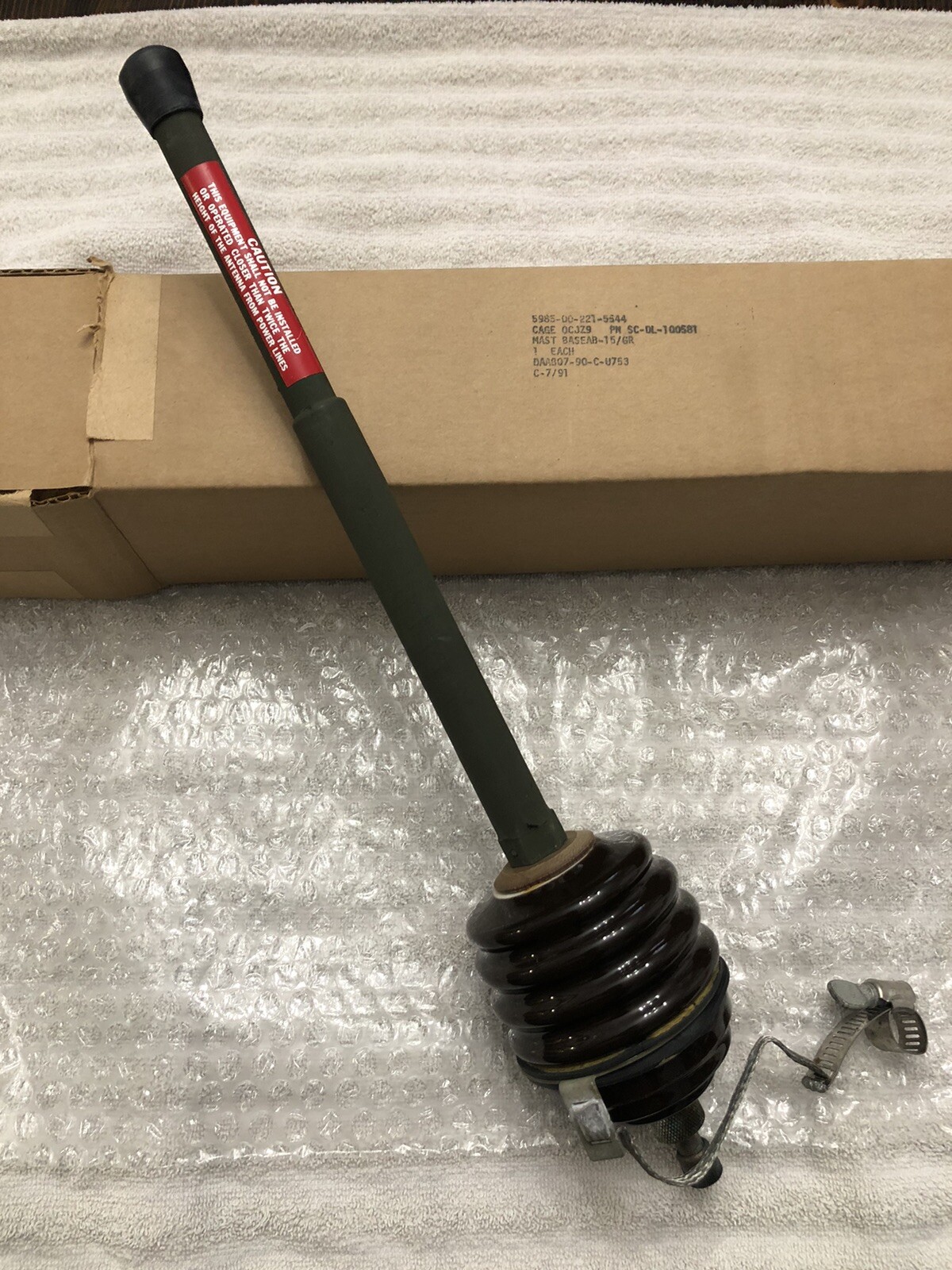 Antenna Mast Base AB15 AB-15/GR 5985-00-221-5544