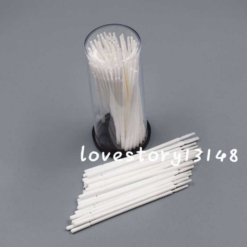100 Pcs Dental Disposable Micro Brush Bendable Applicator Tips Long Cylidner